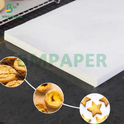 45 gm 50 gm Papel branco branqueado à prova de gordura para assar PFAS Kit 5 Kit 7