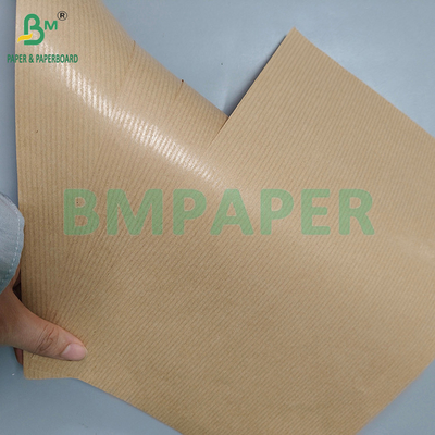 60 gramas de papel Kraft de qualidade alimentar de um lado, brilhante, castanho, estriado