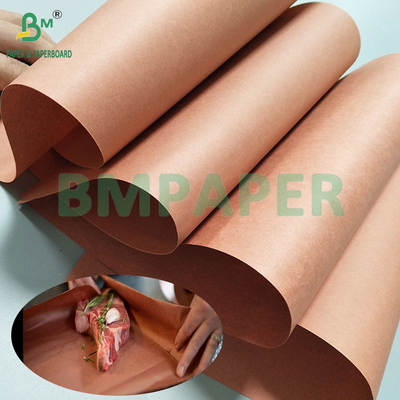 66 gm 70 gm Rolo de papel de carniceiro rosa não revestido para churrasco 60cm*50m