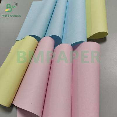 80gm CB CFB CF Carbonless Copying Paper Roll 242mm × 12000m Imagem Azul