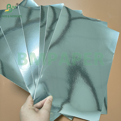 300 gm 425 gm PET revestido de prata papel de embalagem brilhante para caixa de pasta de dentes