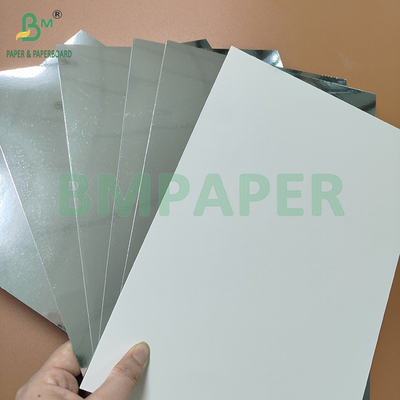 300 gm 425 gm PET revestido de prata papel de embalagem brilhante para caixa de pasta de dentes
