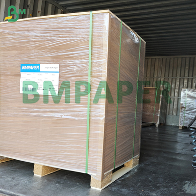 40 - 80gm MG Papel Kraft com nervuras castanho FDA aprovado para embalagens alimentares