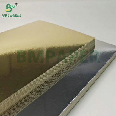 400 gm 425 gm cartão metálico de ouro para fazer caixa de embalagem