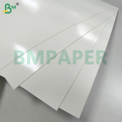 Papel de serviço alimentar revestido de PET branco para placas de papel resistentes à gordura