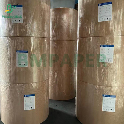 60gm Brown Kraft Greaseproof Paper Rolls For Fried Food Packaging Kit 7 Resistência ao óleo