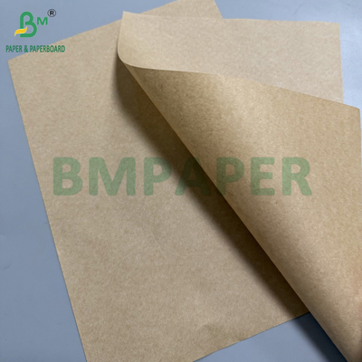 60gm Brown Kraft Greaseproof Paper Rolls For Fried Food Packaging Kit 7 Resistência ao óleo