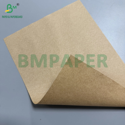 60gm Brown Kraft Greaseproof Paper Rolls For Fried Food Packaging Kit 7 Resistência ao óleo