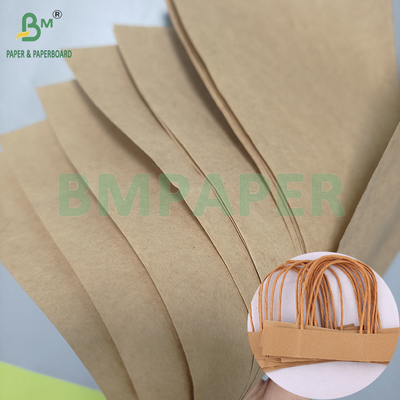 75gm de alta resistência à tração Papel Kraft Marrom para Fabricação de Cordas de Sacos de Papel