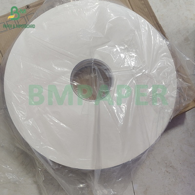 24 gm 28 gm Papel de embalagem de palha branco revestido de PE e imprimível 50 mm 44 mm