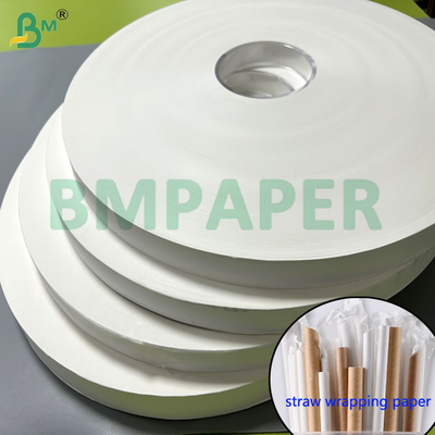 Papel para embalar palhinhas para contato com alimentos 24g 28g em 27mm 28mm 29mm