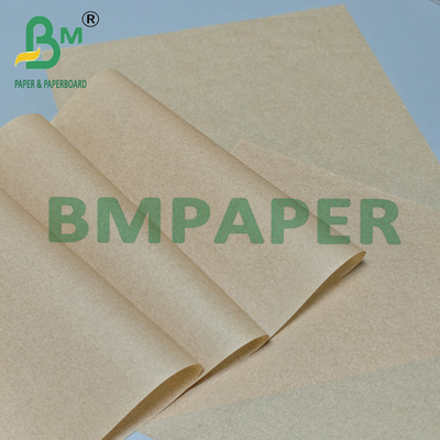 Papel para embrulho de sanduíche à prova de óleo 60gsm Kit 7 Castanho Natural 700 x 1000mm