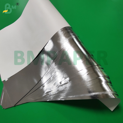 Papel de resistência ao molho metalizado de prata de alumínio de lado único para rótulo de cerveja 70g