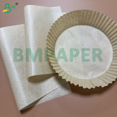 Papel para Fritadeira a Ar 40gsm com Silicone Dupla Face Marrom Kraft Personalizado em Folhas / Rolos