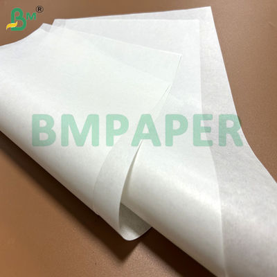 40 gm 45 gm Papel de embalagem kraft branco virgem encerado para embalagem de sanduíches 18x18