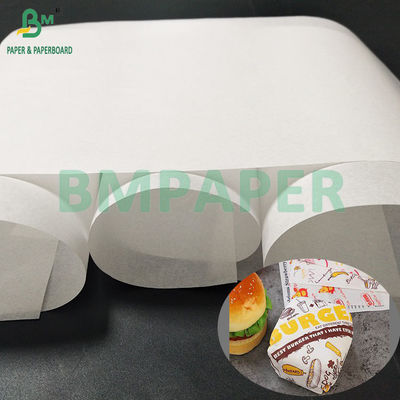 Kit de Papel Pelleaglio Branco Anti-Gordura 40gsm Kit5 Kit7 Para Embalagem de Hambúrguer