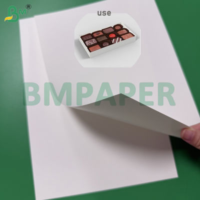 Cartão de papelão C1S 245gsm 12pt à prova de óleo para embalagens com contato direto com alimentos