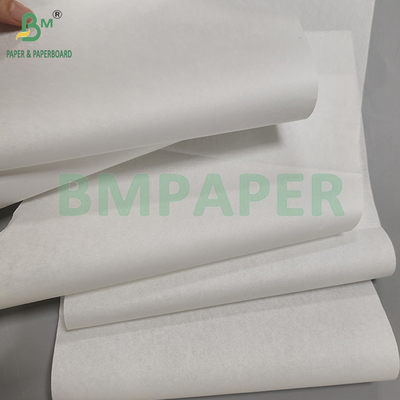 Papel branco encerado não revestido de 30gsm 35gsm para embrulhar alimentos fritos