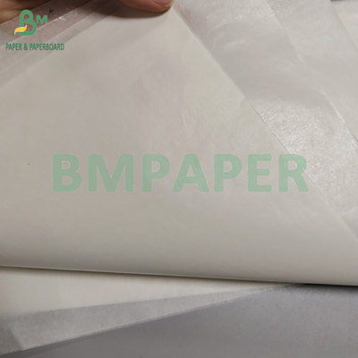 Papel branco encerado não revestido de 30gsm 35gsm para embrulhar alimentos fritos