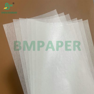 Papel à prova de gordura 35gm 40gm de dois lados de cera de panificação para biscoito de panificação