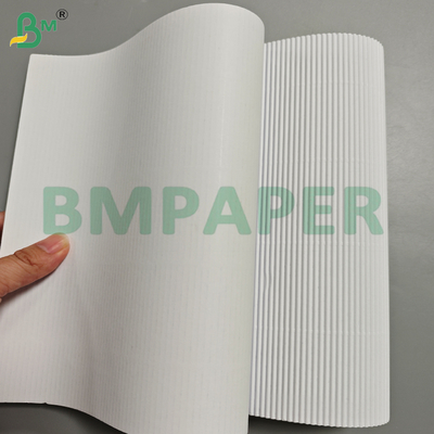 Folhas de Papelão Ondulado com Flauta Simples, Cor Branca 100+80Gsm