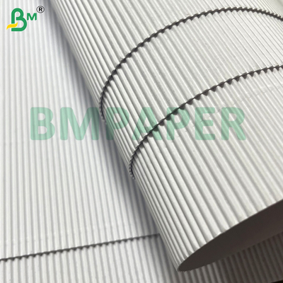 15.5*20" Papel ondulado branco e leve para embalagem de caixas de artesanato e presentes
