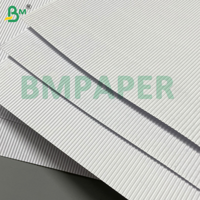 15.5*20" Papel ondulado branco e leve para embalagem de caixas de artesanato e presentes