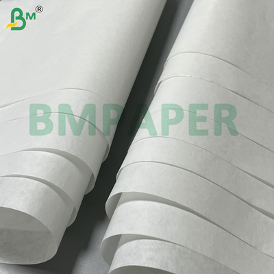 45g 40cm Papel Kraft Branco Liso e Maquinado em Rolo