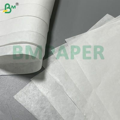 45g 40cm Papel Kraft Branco Liso e Maquinado em Rolo