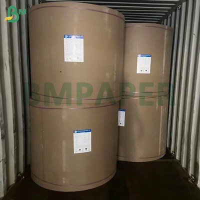 Papel Kraft de 70 gm de folhas castanhas de um lado brilhante Custom 30 - 180 cm rolos