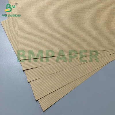 Papel Kraft de 50 gm a 60 gm com raias castanhas para embalagens de flores