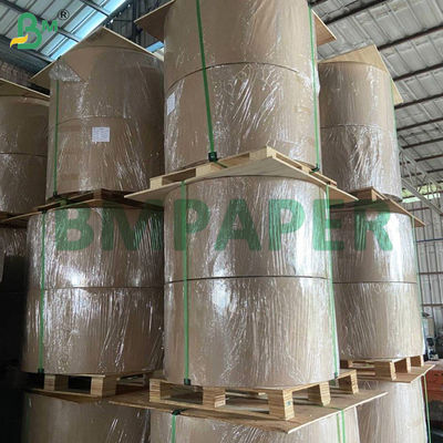 Papel Kraft de vidro de lado único 35 gm Papel branco branqueado MG