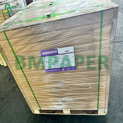 Papel Kraft de vidro de lado único 35 gm Papel branco branqueado MG