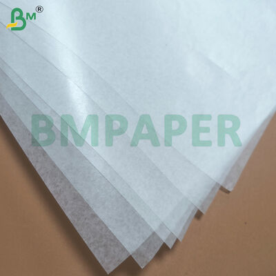 38 - 90gm Papel de vidro branco para embalagens alimentares Resistente a gordura e óleo