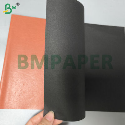 Papel para saco de crescimento de manga com revestimento de cera, brilhante, material preto no verso, 56gsm