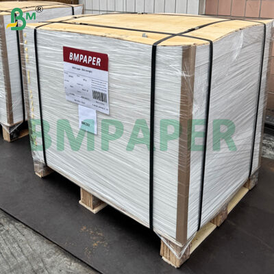 Cartão branco à base de fibra para embalagens de alimentos congelados