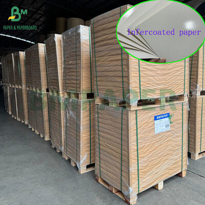 300 gm 350 gm Papel branco revestido para almoço de qualidade alimentar Caixa 70 x 100 cm