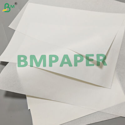 40 gm 60 gm Rolo de papel branco à prova de gordura para embalagem de alimentos 1200 mm isento de PFAS