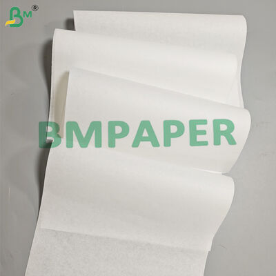 40 gm 60 gm Rolo de papel branco à prova de gordura para embalagem de alimentos 1200 mm isento de PFAS
