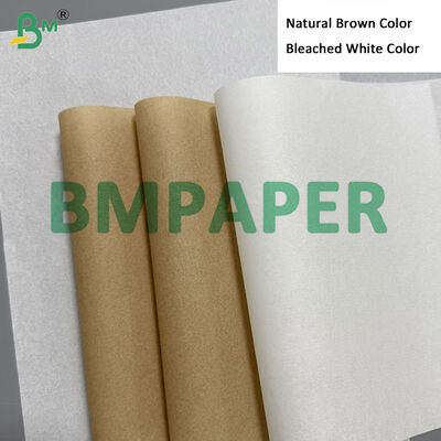 35gsm 40gsm produto comestível branqueado branco verdadeiro papel à prova de graxa rolos enormes 365mm 295mm, KIT 3–5 resistência a óleo