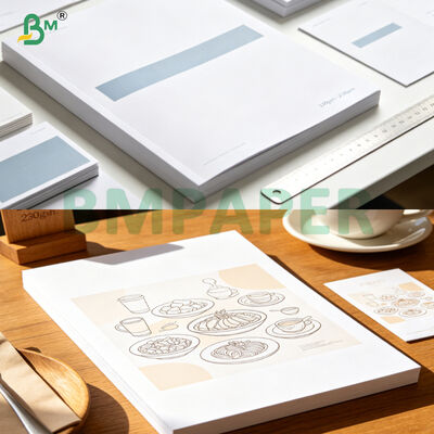 Papel liso de dupla face com revestimento 230g sem madeira para impressão de livro didático novo