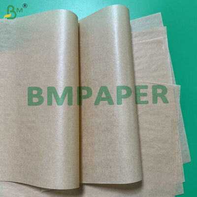 Papel de cozinha de silicone não tóxico não branqueado 40gm 60gm Folhas de pergaminho à prova de gordura para biscoitos, pão