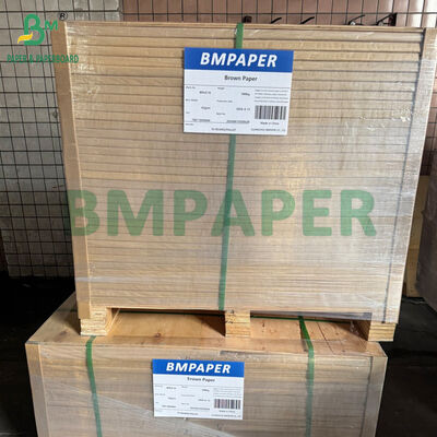 Alta Durabilidade 40GSM 60GSM Papel Kraft Natural Castanho Máquina Glaçado