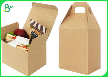 250 gm - 400 gm Rolo de papel kraft natural castanho não branqueado para recipiente de alimentos