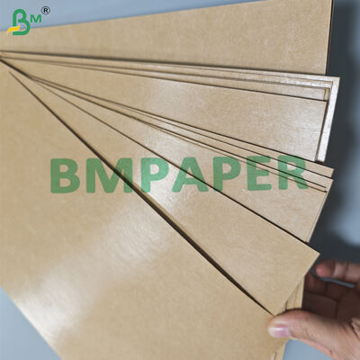 o PE 300gsm + 15g revestiu o papel de embalagem de Brown para a prova de óleo 85cm da bandeja do alimento da rua