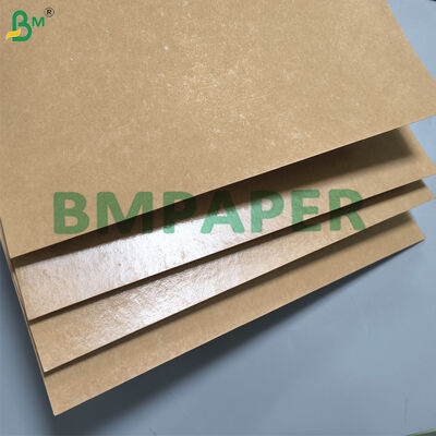 Container de alimentos de papel kraft revestido com PE marrom Revestimento impermeável de PE de um lado