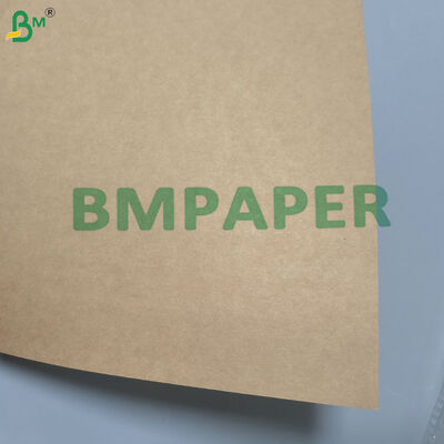 Container de alimentos de papel kraft revestido com PE marrom Revestimento impermeável de PE de um lado