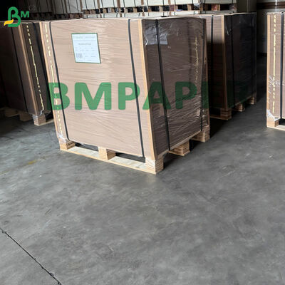 Container de alimentos de papel kraft revestido com PE marrom Revestimento impermeável de PE de um lado