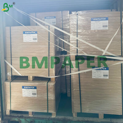 Container de alimentos de papel kraft revestido com PE marrom Revestimento impermeável de PE de um lado
