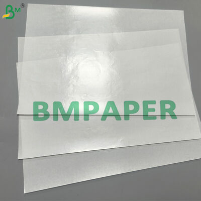 Papel revestido para tampa de iogurte seguro para alimentos 43 / 45gsm Kraft branqueado anti-rachadura